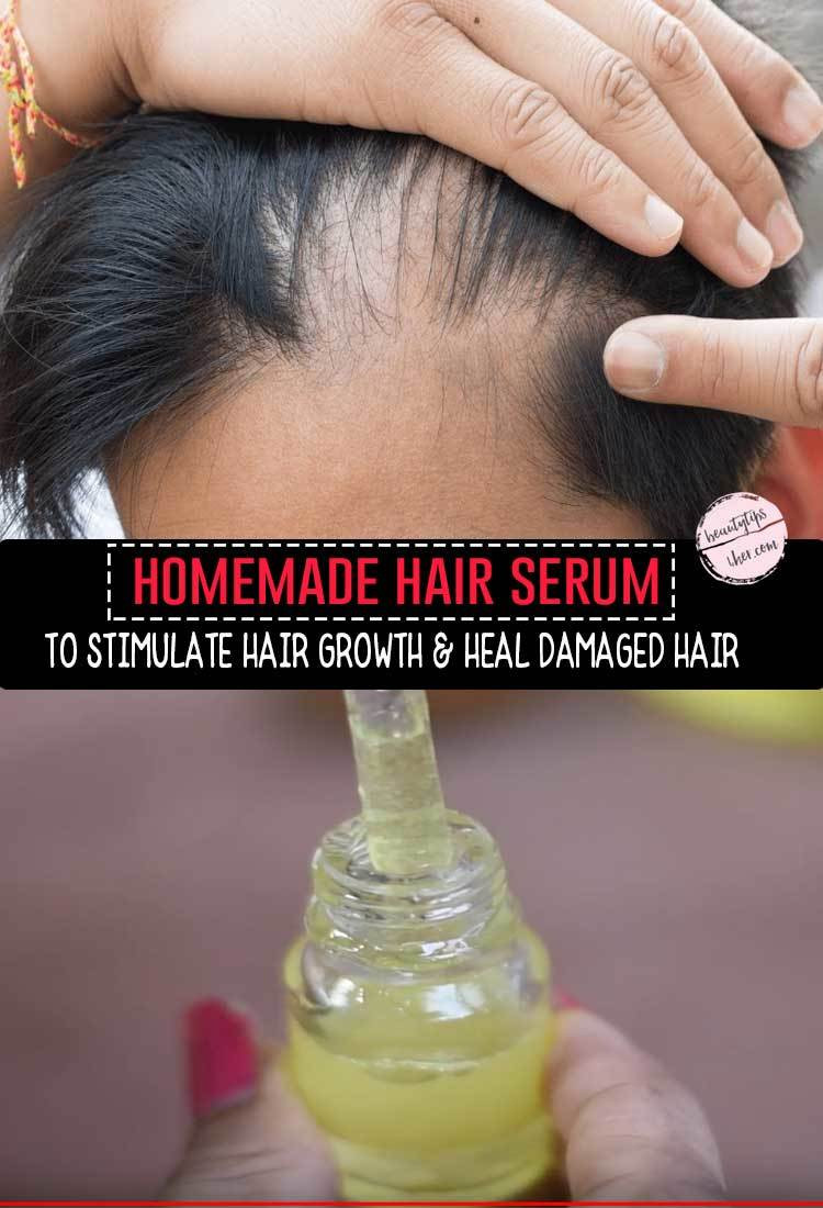 DIY Hair Growth Serum
 Homemade Serum To Stimulate Hair Growth & Heal Damaged