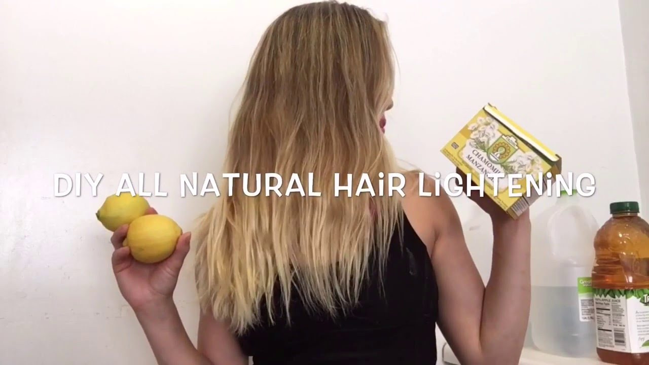 DIY Hair Lightening
 DIY all natural hair lightening Get natural summer