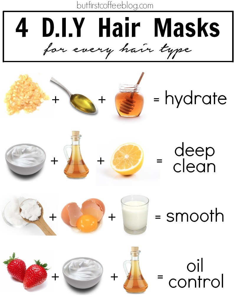 DIY Hair Mask
 4 DIY Hair Masks for Every Hair Type But First Coffee