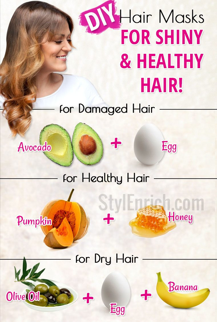 DIY Hair Mask
 DIY Hair Masks 5 Homemade Hair Masks for Shiny & Healthy