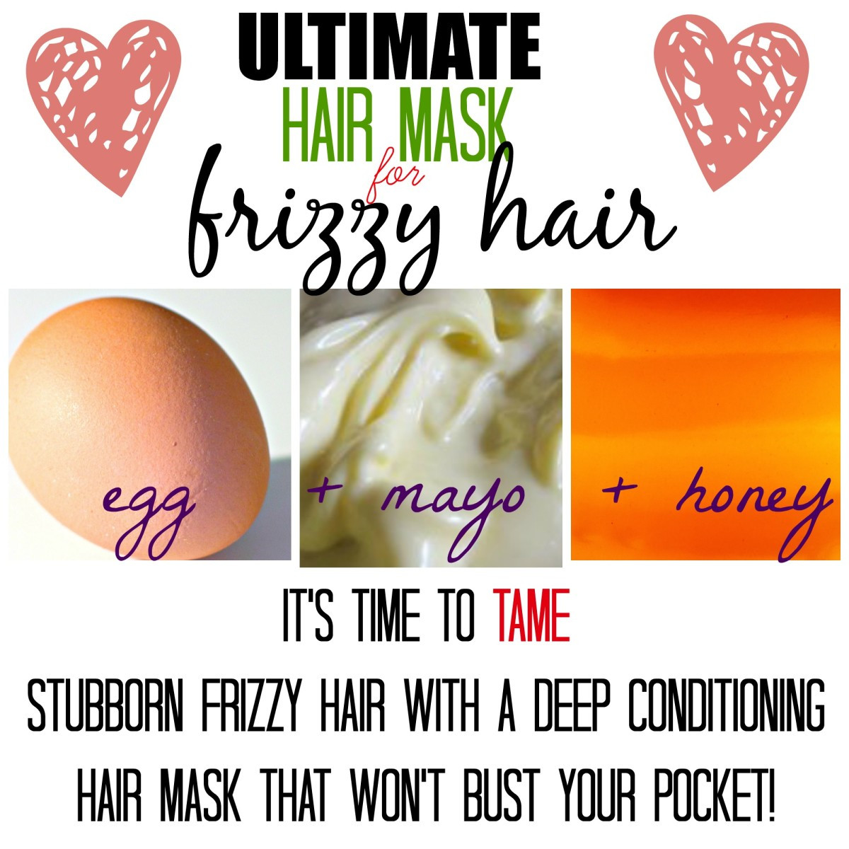 DIY Hair Mask
 Homemade and Natural DIY Hair Masks for Frizzy Hair