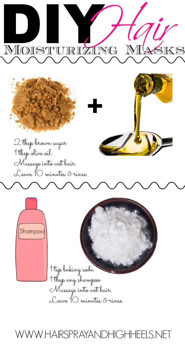 DIY Hair Mask
 Homemade Hair Mask Hairspray and Highheels