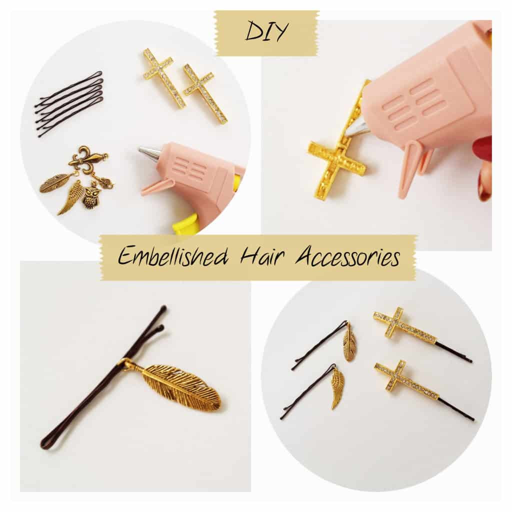 DIY Hair Pins
 DIY Embellished Hair Pins YesMissy