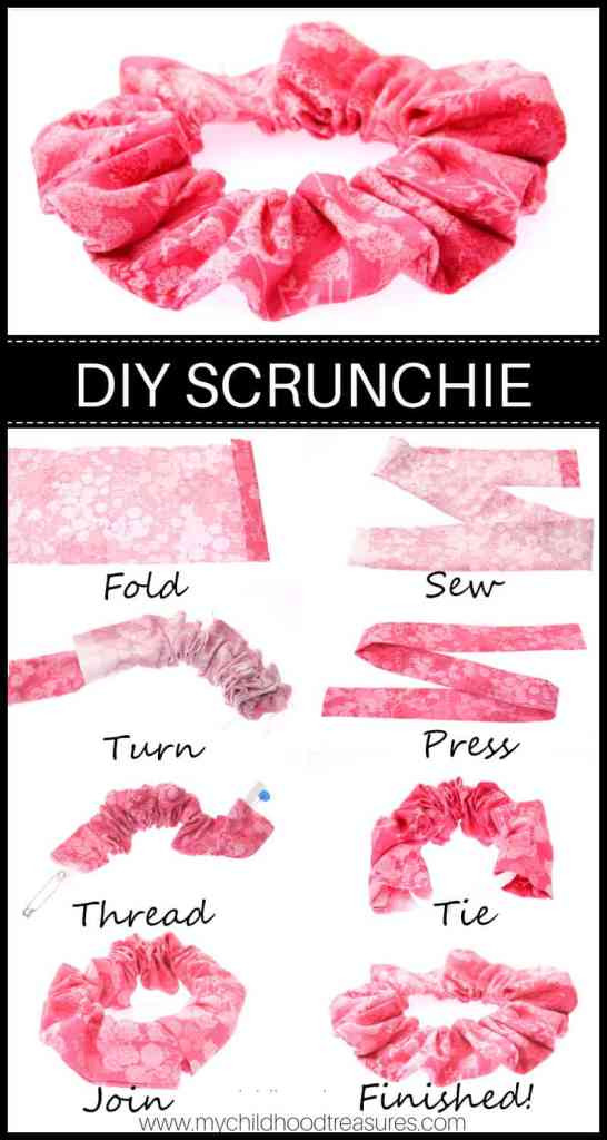 DIY Hair Scrunchie
 How to Make a Scrunchie DIY Scrunchie in 2 sizes TREASURIE