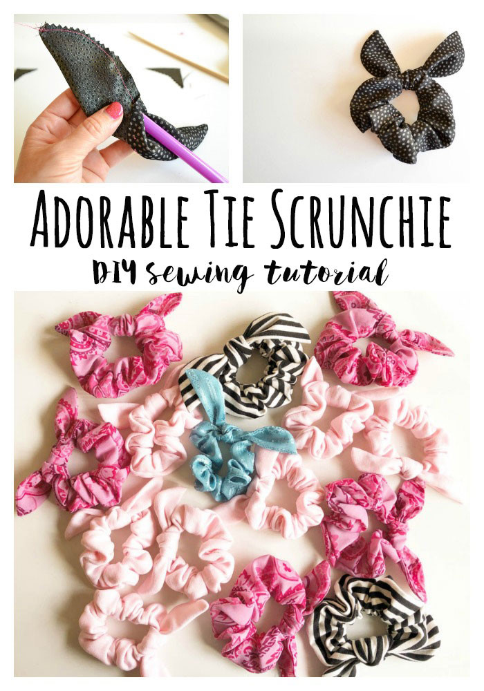 DIY Hair Scrunchie
 Sew a Cute Tie Scrunchie DIY Sewing Tutorial — SewCanShe