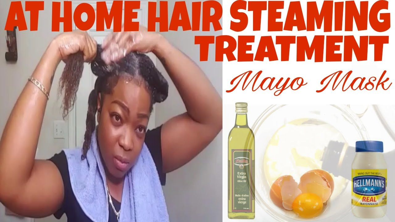 DIY Hair Steamer
 DIY How to steam your hair my at home treatment mayo