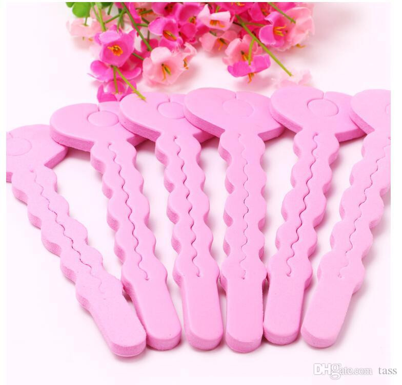 DIY Hair Stripping
 DIY Pink Sponge Hair Soft Curler Roller Strip Curl Magic