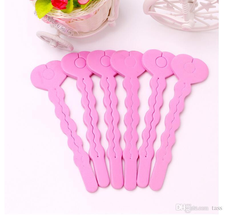 DIY Hair Stripping
 DIY Pink Sponge Hair Soft Curler Roller Strip Curl Magic