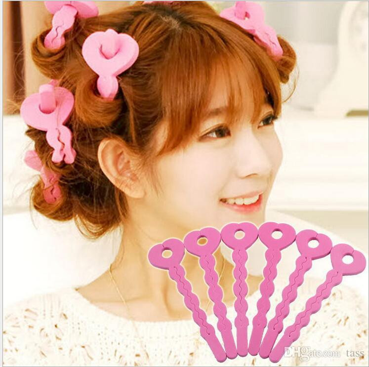 DIY Hair Stripping
 DIY Pink Sponge Hair Soft Curler Roller Strip Curl Magic