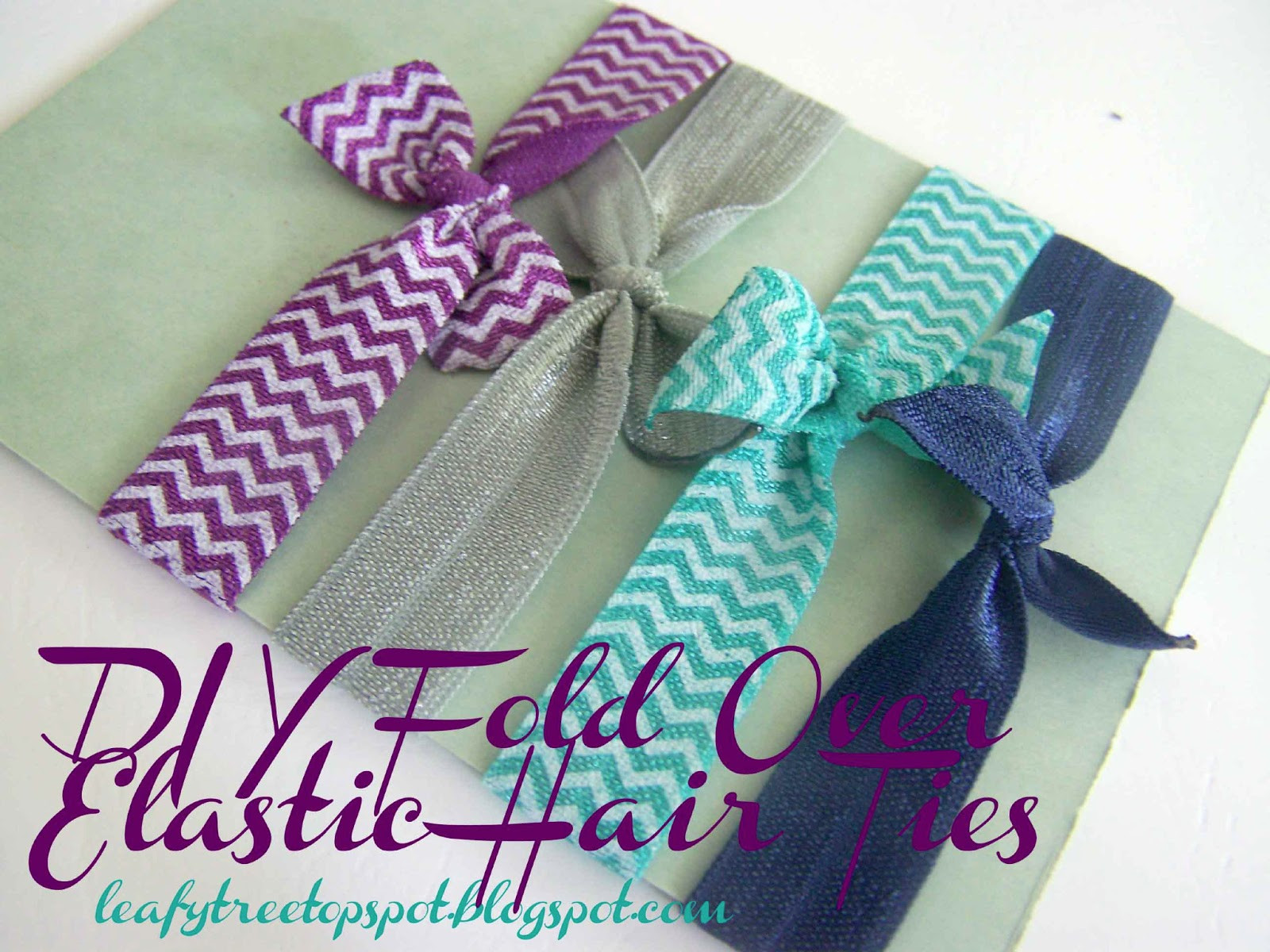 DIY Hair Ties
 Made by Me d with you Tutorial DIY Fold Over