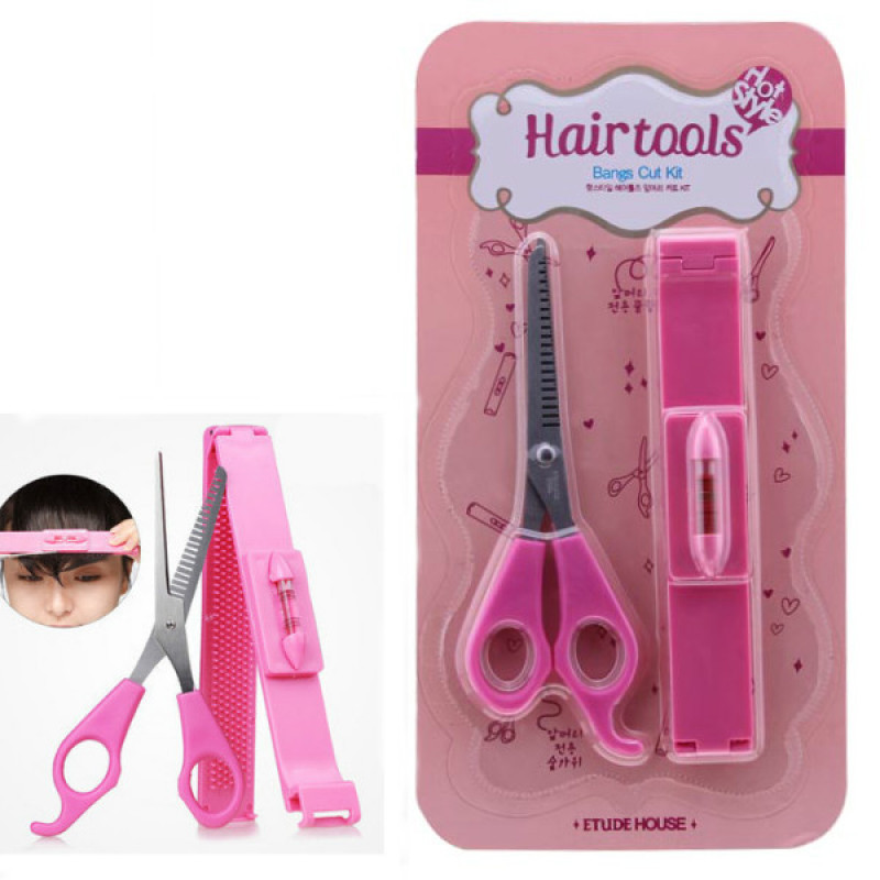 DIY Haircut Kit
 Buy DIY Hair Tools Bangs Cut Kit Clip and Pink Scissors