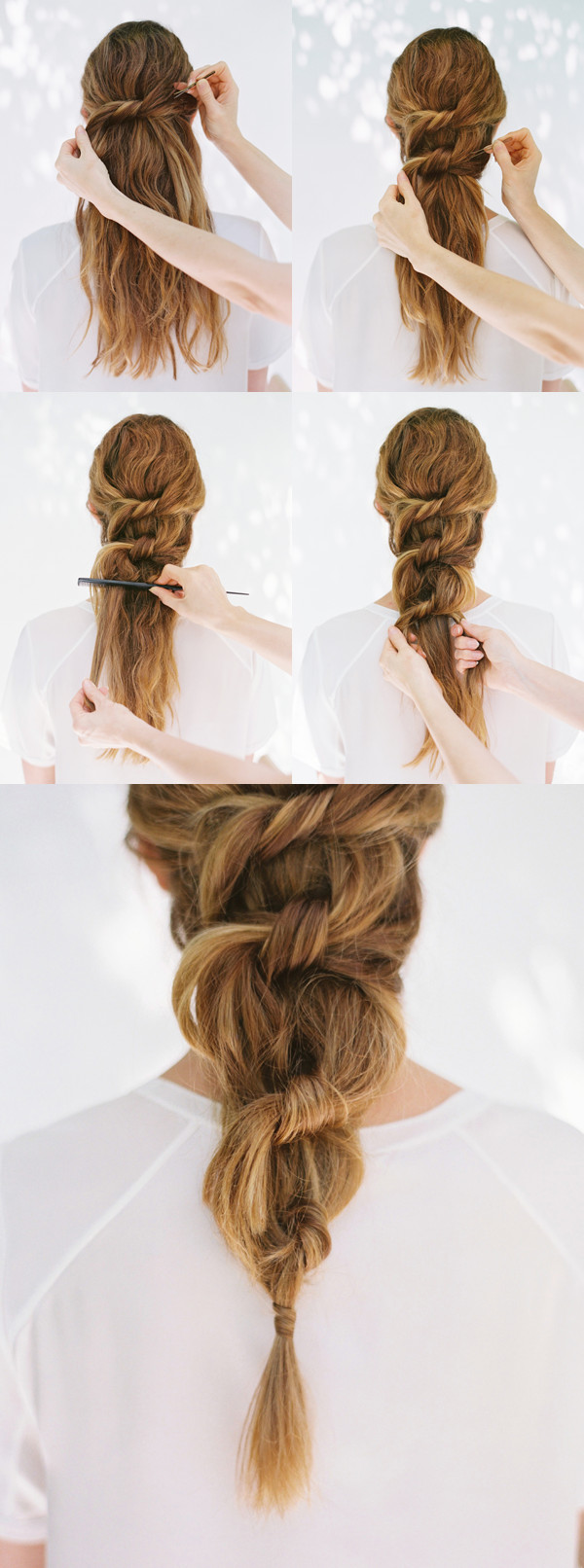 Diy Hairstyle For Long Hair
 DIY Knot Ponytail DIY Weddings