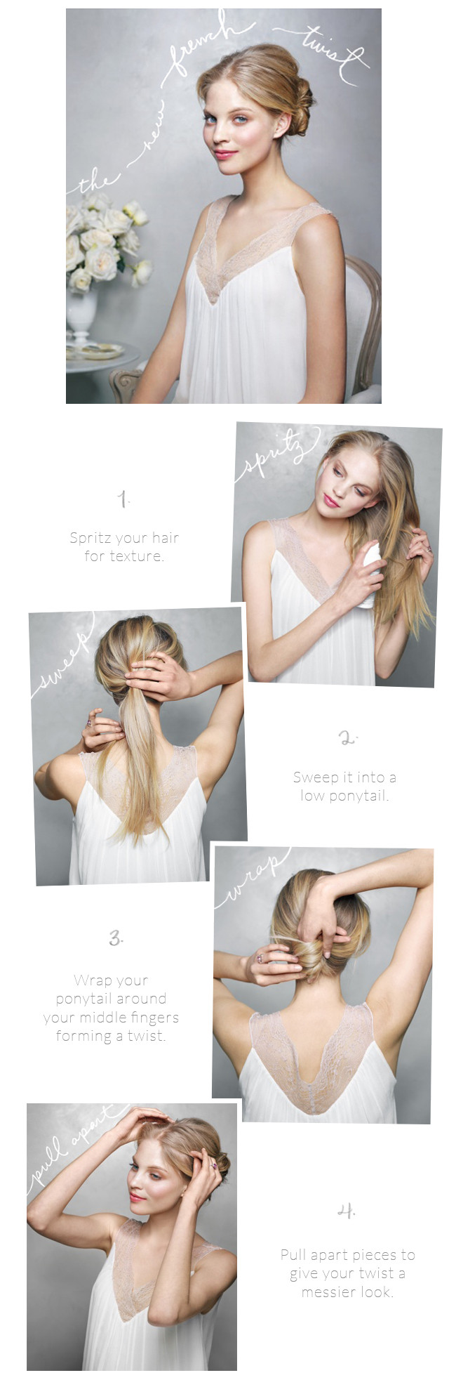 Diy Hairstyle For Long Hair
 The New French Twist Wedding Hairstyles Tutorial ce Wed