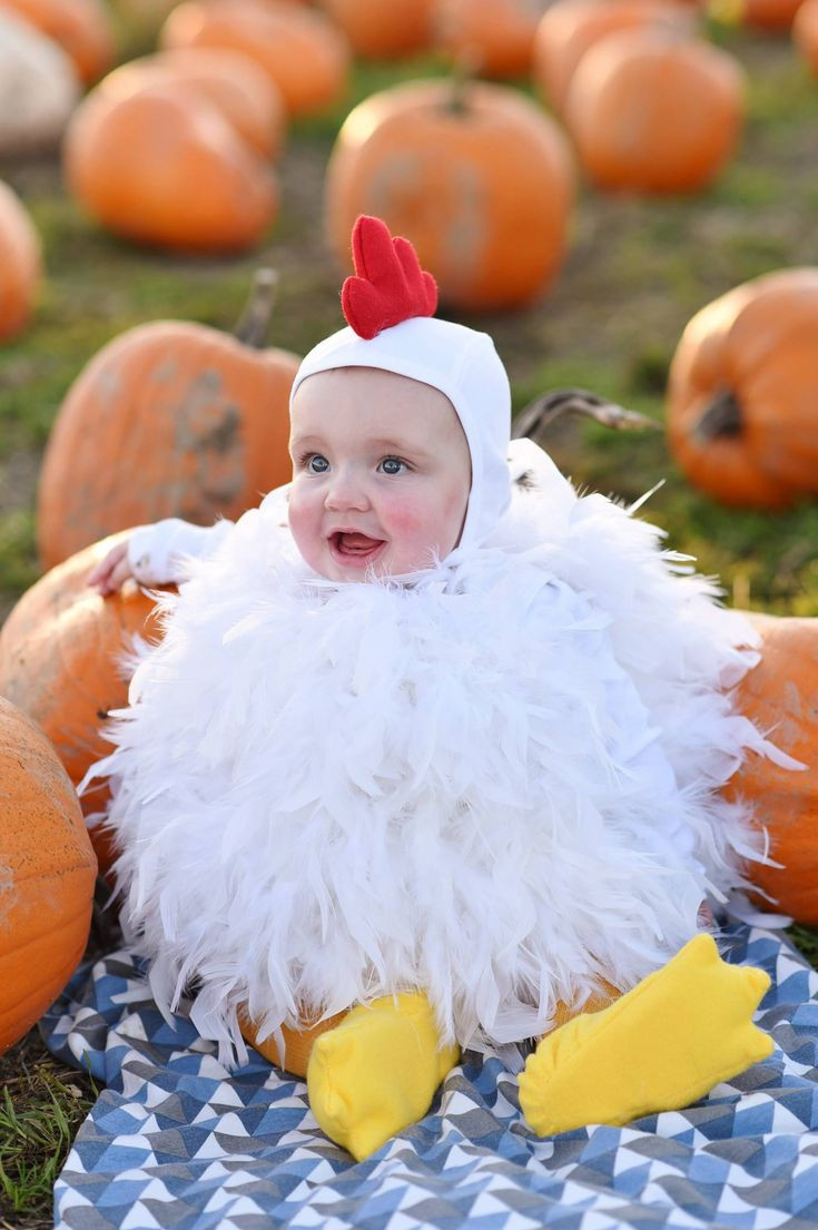 Diy Halloween Costume For Baby
 DIY Baby Chicken Halloween Costume