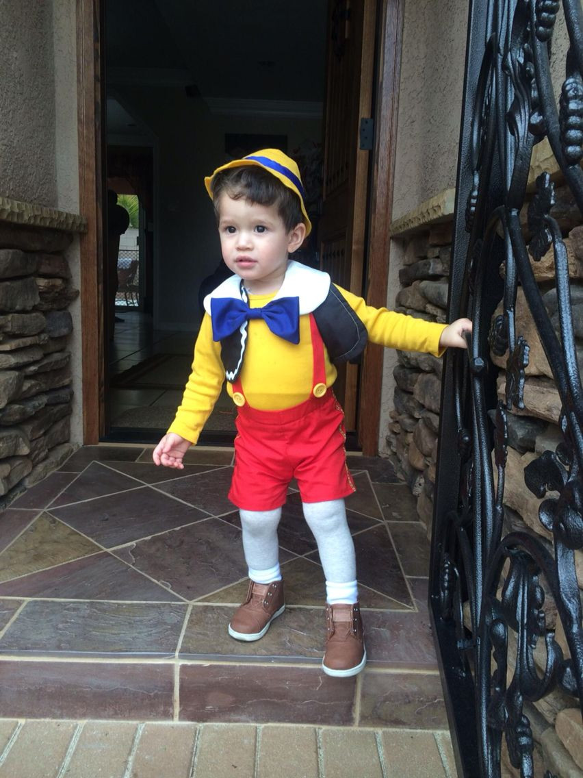 DIY Halloween Costume For Toddler Boy
 My little pinocchio Toddler boy Halloween costume