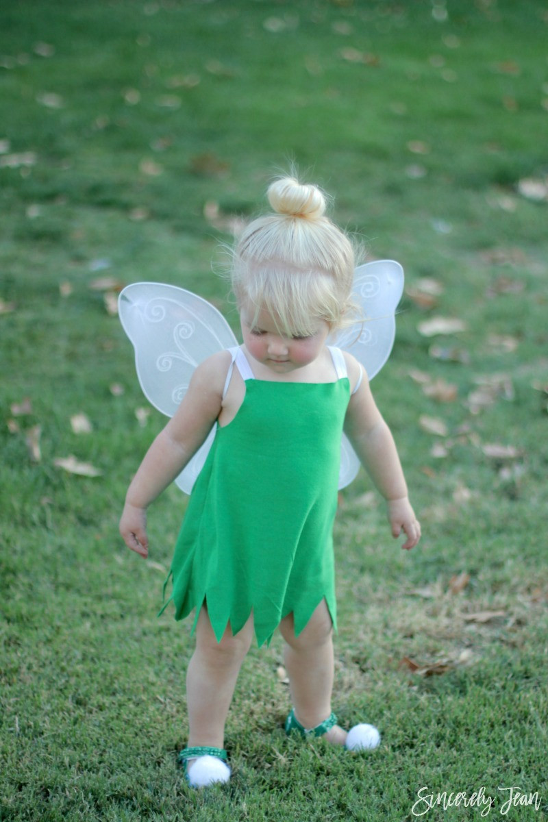 DIY Halloween Costume Toddler
 DIY Toddler Tinker Bell Costume and Hair Sincerely Jean