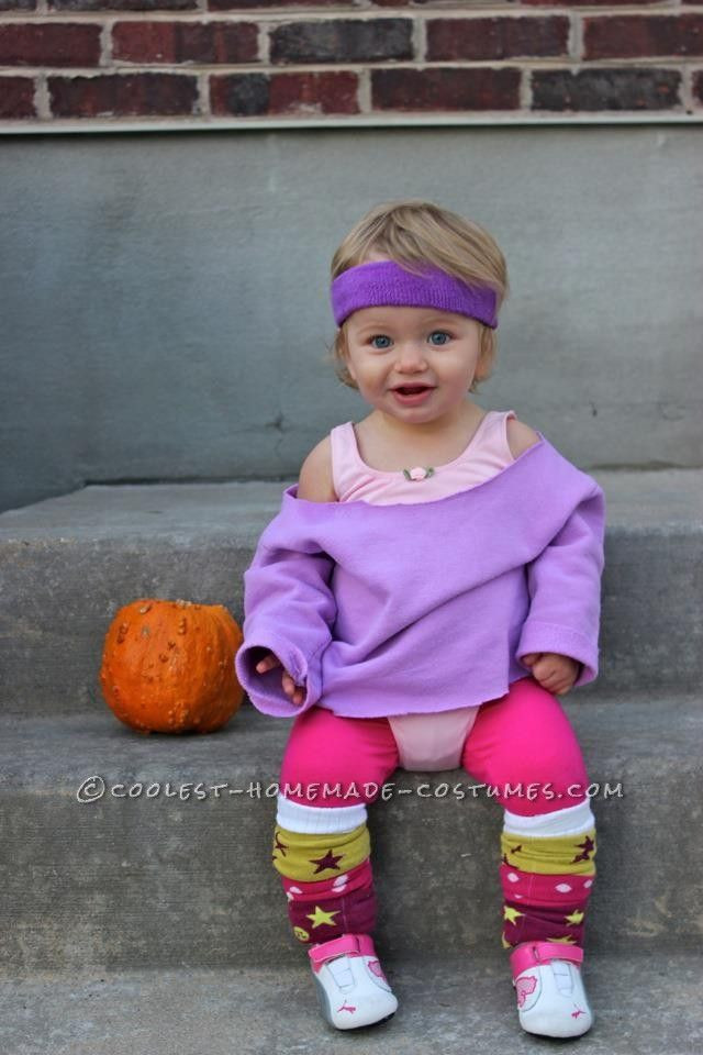 DIY Halloween Costumes For Toddler Girl
 Cute Baby Aerobic Instructor Costume Let’s Get Physical