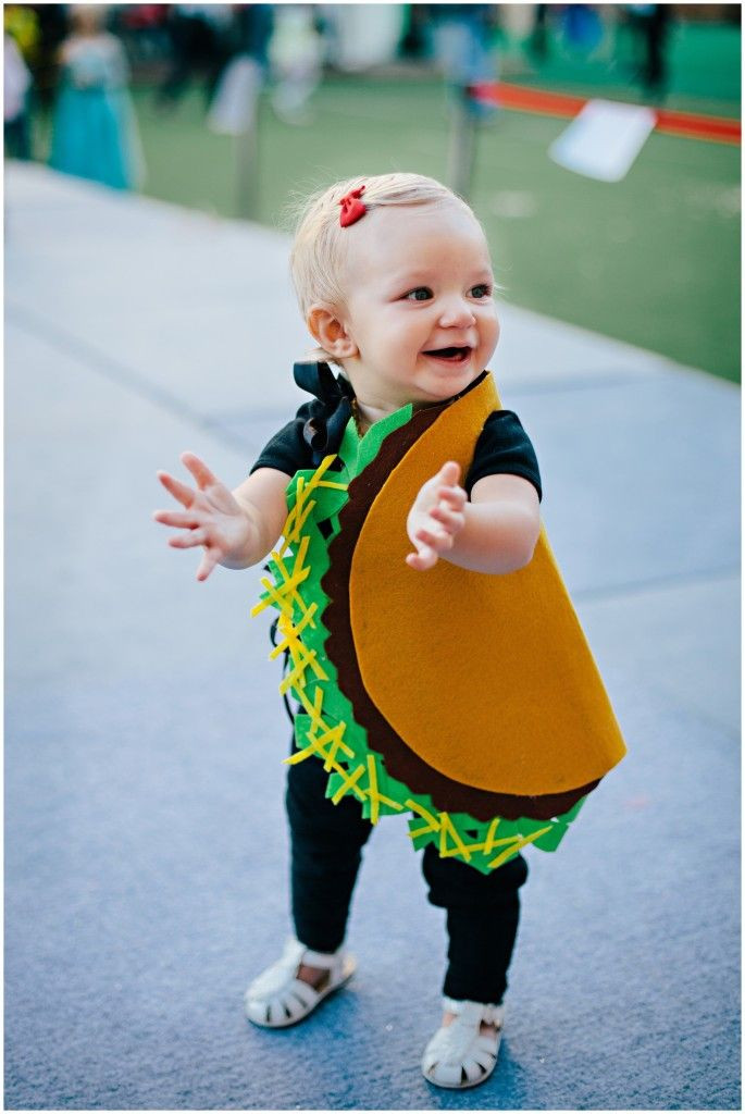 DIY Halloween Costumes For Toddler Girls
 Toddler taco Halloween costume