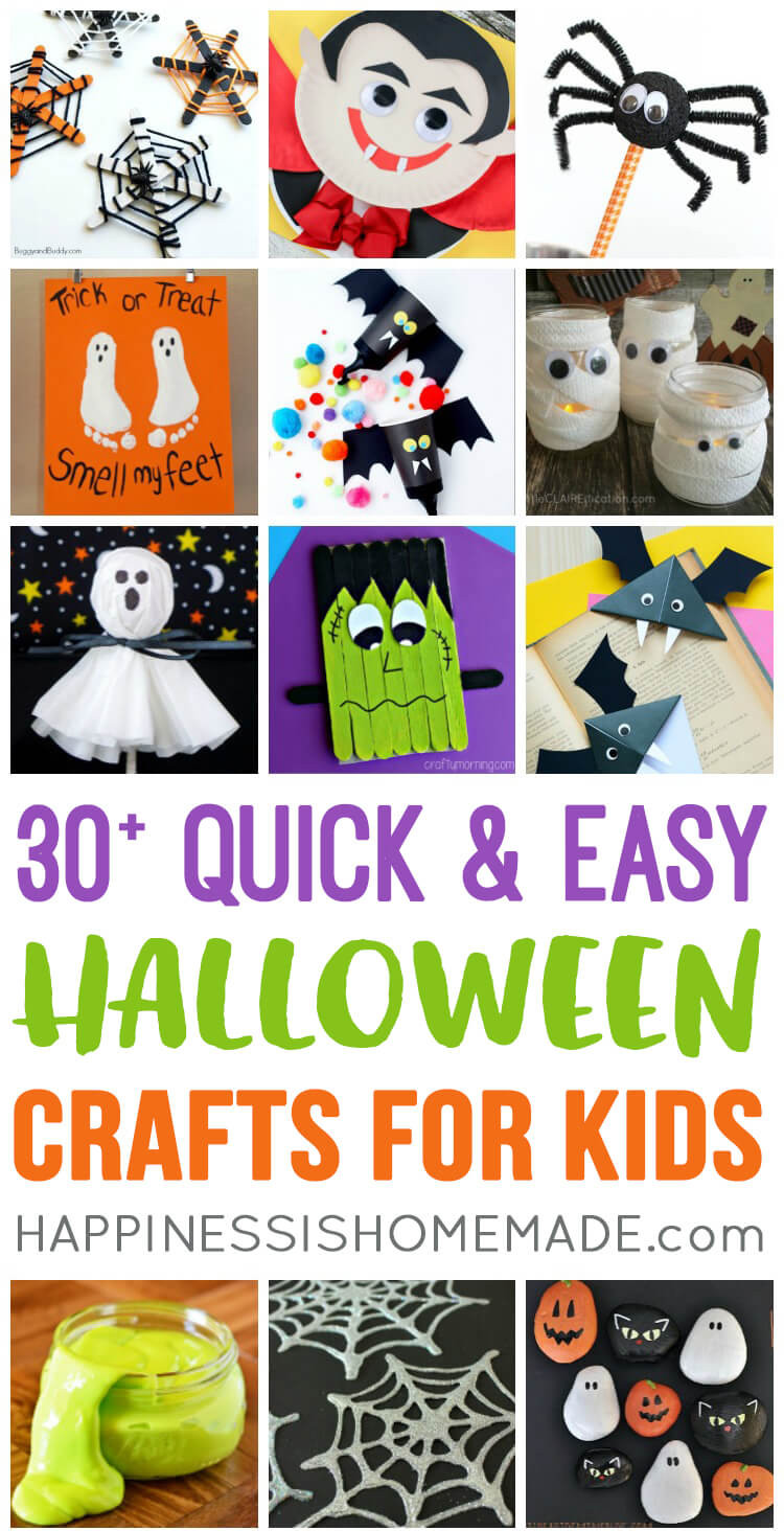 DIY Halloween Crafts For Toddlers
 Easy Fall Kids Crafts That Anyone Can Make Happiness is