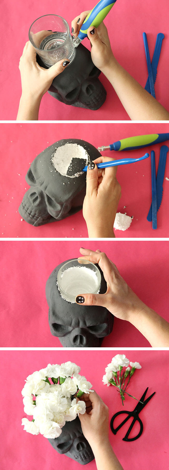 DIY Halloween Decorations For Kids
 DIY Skull Vase and Halloween Party Decor Persia Lou