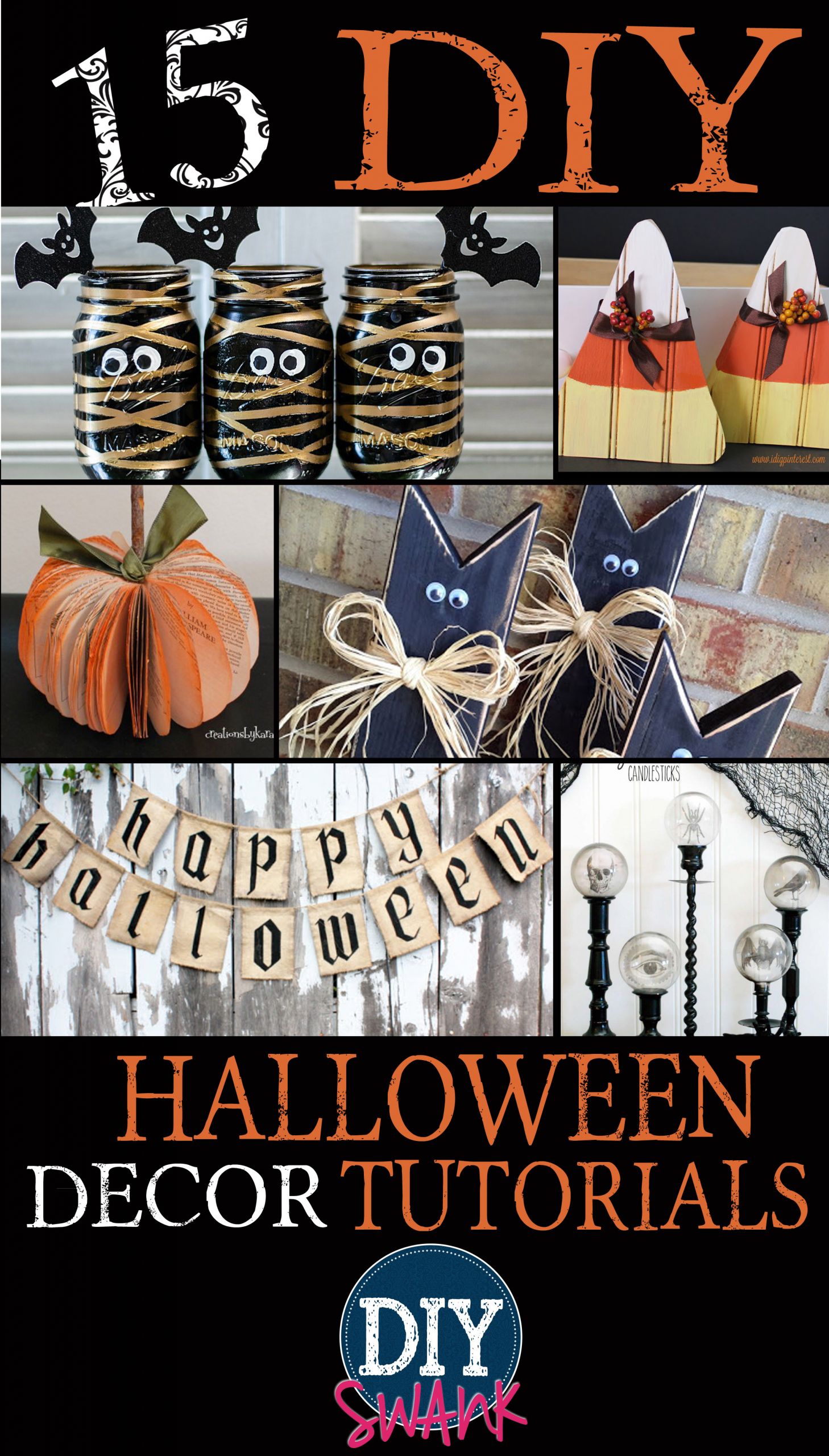 DIY Halloween Home Decor
 15 DIY Halloween Decoration Tutorials — DIY SWANK