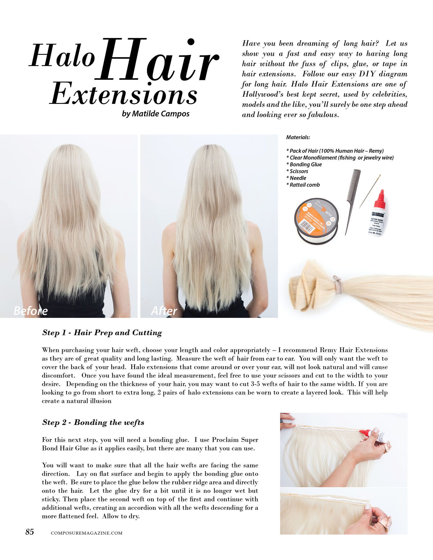 DIY Halo Hair Extensions
 Beauty Halo Hair Extensions – posure Magazine