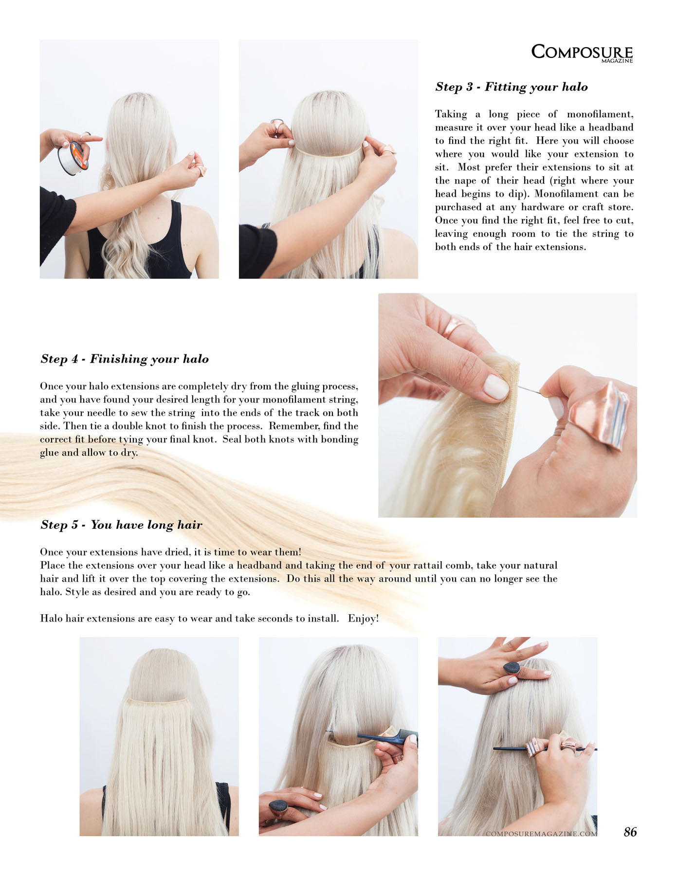 DIY Halo Hair Extensions
 Beauty Halo Hair Extensions – posure Magazine