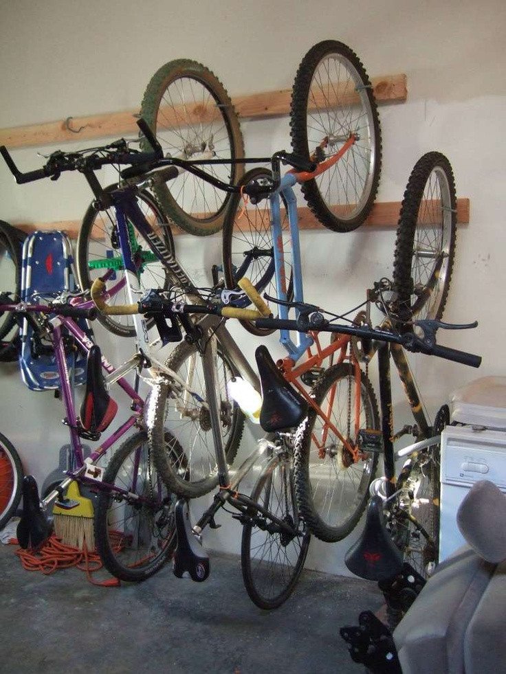 DIY Hanging Bike Rack
 59 best images about DIY Garage Storage on Pinterest