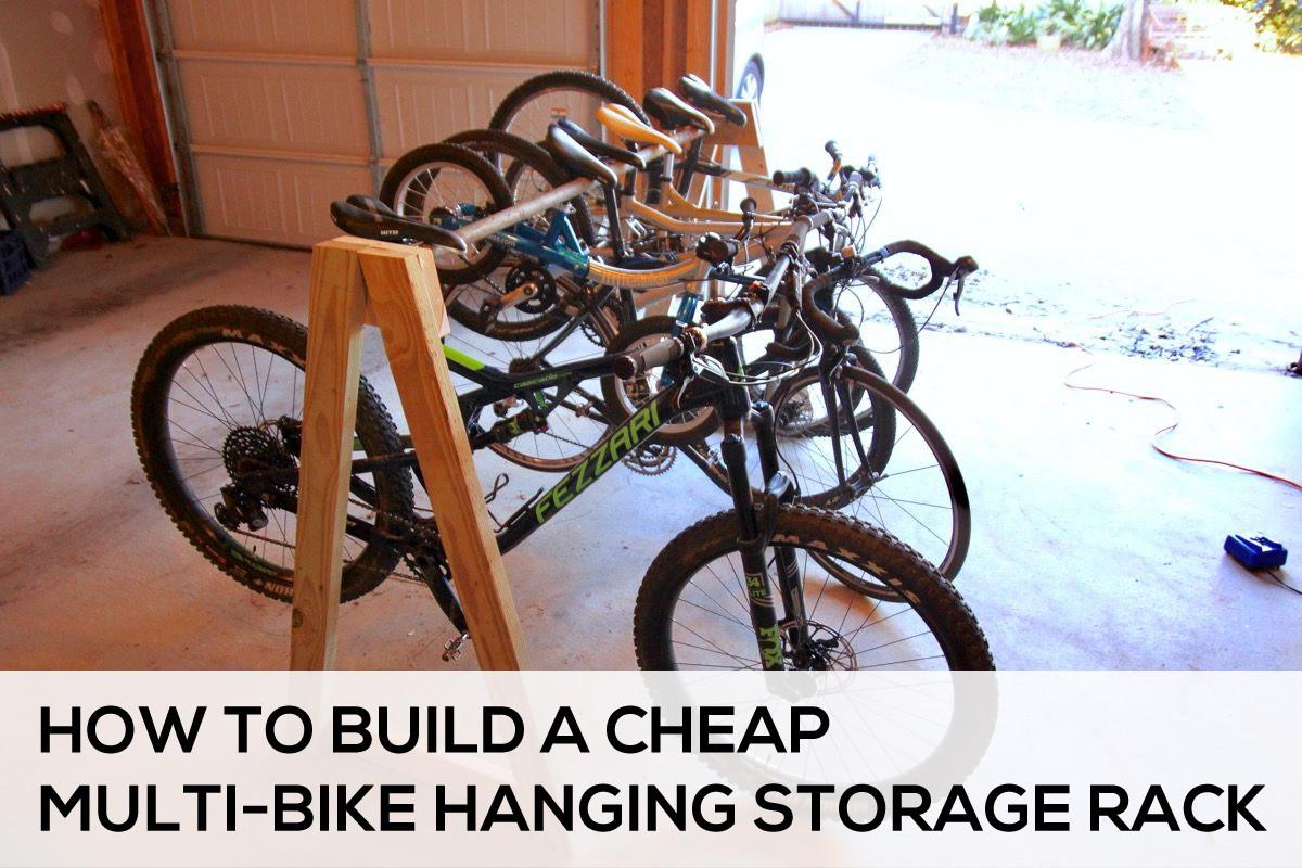 DIY Hanging Bike Rack
 How to Easily Build a Cheap Multi Bike Hanging Storage