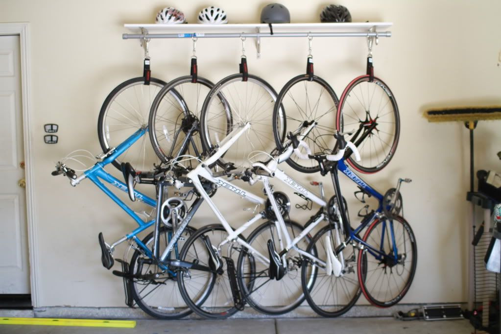 DIY Hanging Bike Rack
 Weekend Projects 5 Bike Racks to DIY on the Cheap