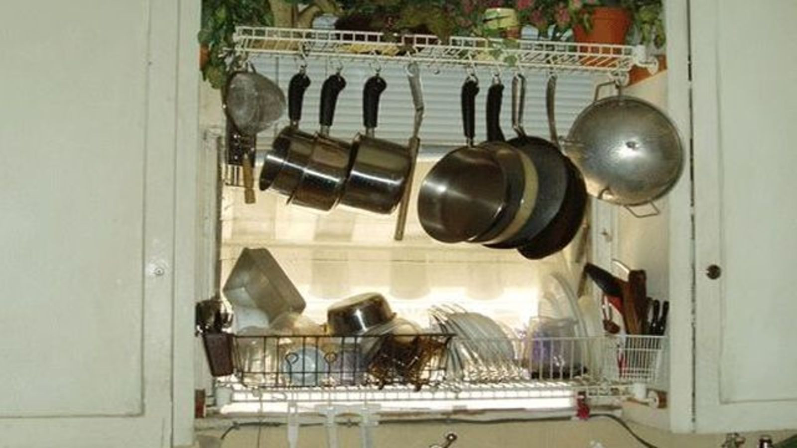 DIY Hanging Rack
 Hacker Challenge Winner Drain Your Dishes From a DIY