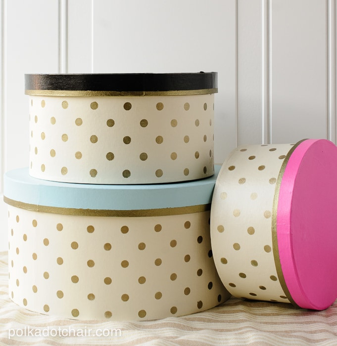 DIY Hat Box
 How to decorate hat boxes Polka Dot Hat box tutorial