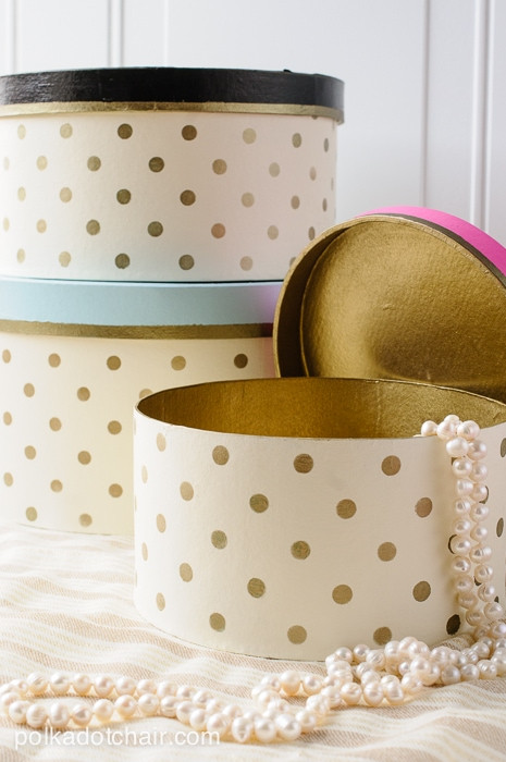 DIY Hat Boxes
 How to decorate hat boxes Polka Dot Hat box tutorial