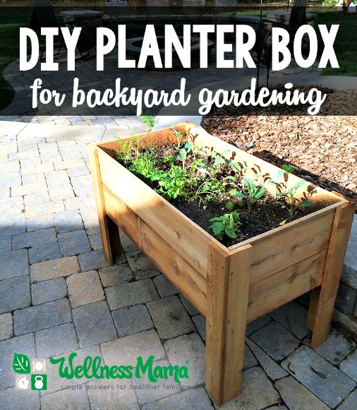 DIY Herb Garden Box
 DIY Planter Box for Backyard Gardening