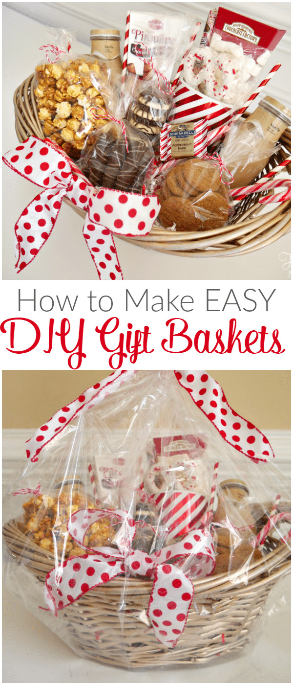 DIY Holiday Gifts Pinterest
 How to Make Easy DIY Gift Baskets for the Holidays A