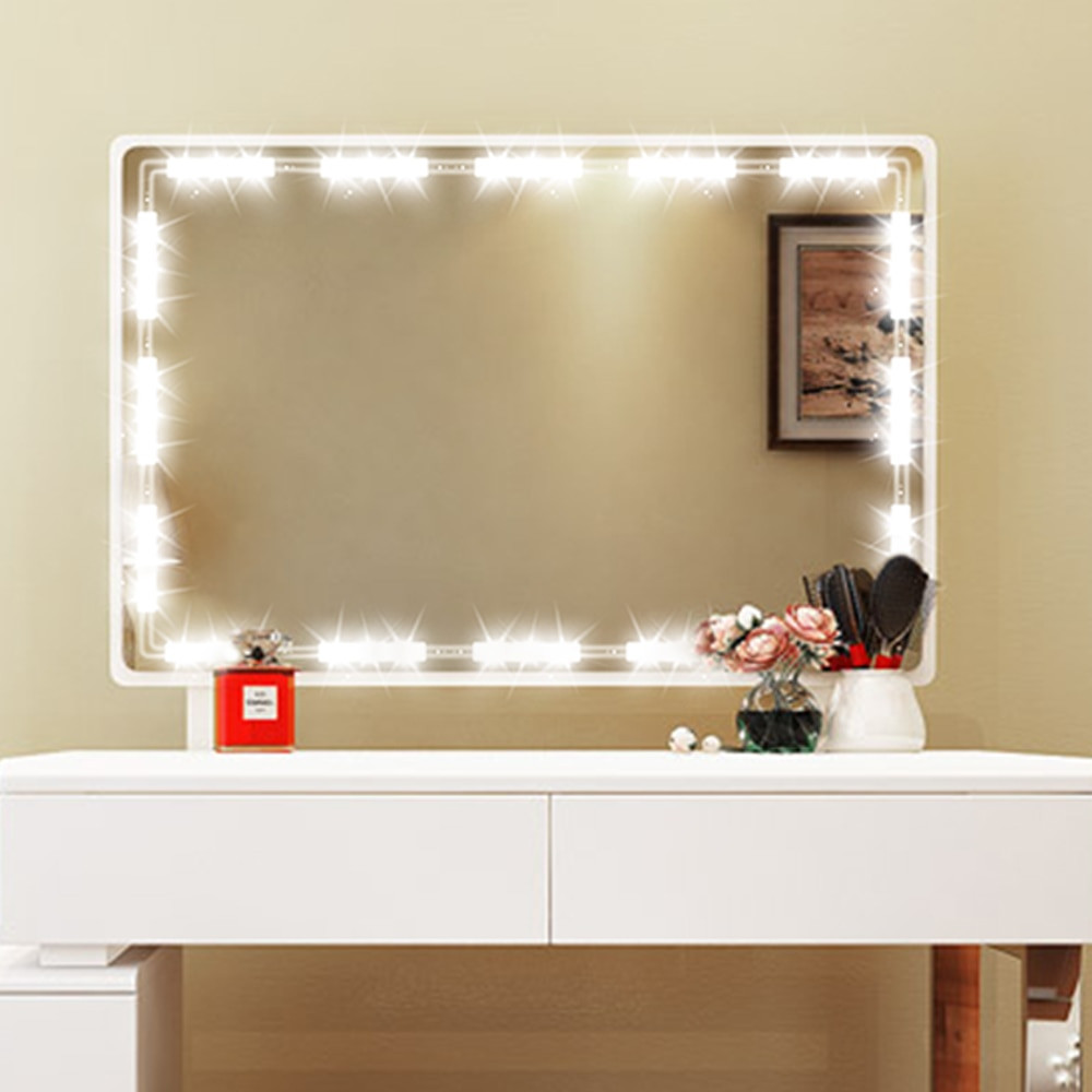 DIY Hollywood Lighted Vanity Mirror
 DIY Hollywood Style LED Mirror Light with Touch Dimmer and