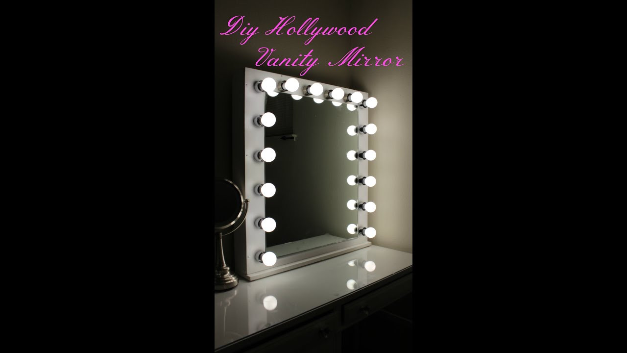 DIY Hollywood Lighted Vanity Mirror
 DIY Hollywood Vanity Mirror With Lights
