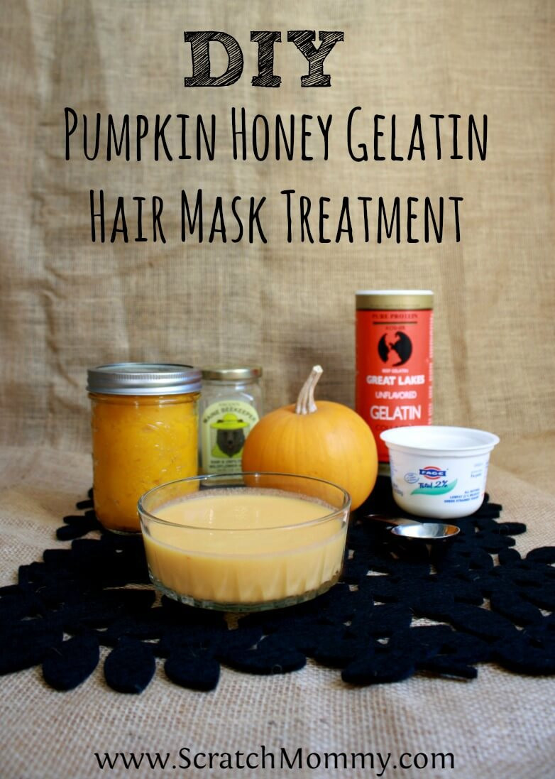 DIY Honey Hair Mask
 DIY Pumpkin Honey Gelatin Hair Mask Treatment