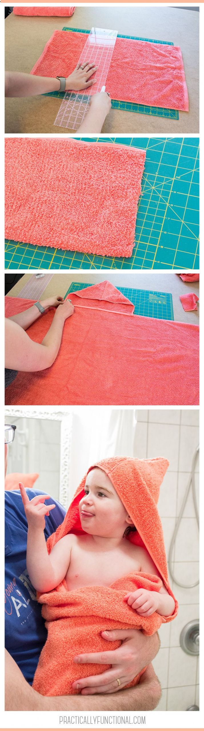 DIY Hooded Baby Towel
 Super Easy DIY Hooded Towel Tutorial