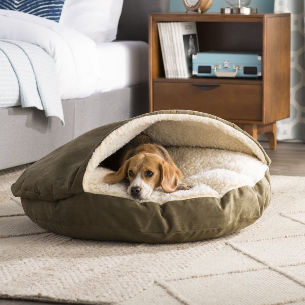 DIY Hooded Dog Bed
 Fern Snuggery Hooded Dog Bed