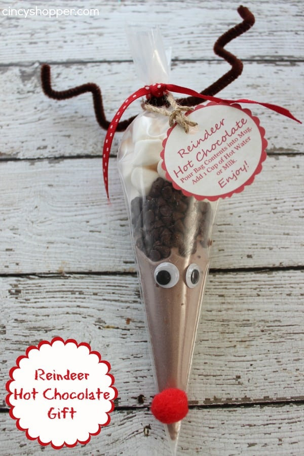 DIY Hot Chocolate Gifts
 DIY Rudolph Hot Chocolate Gift FREE Printable Label