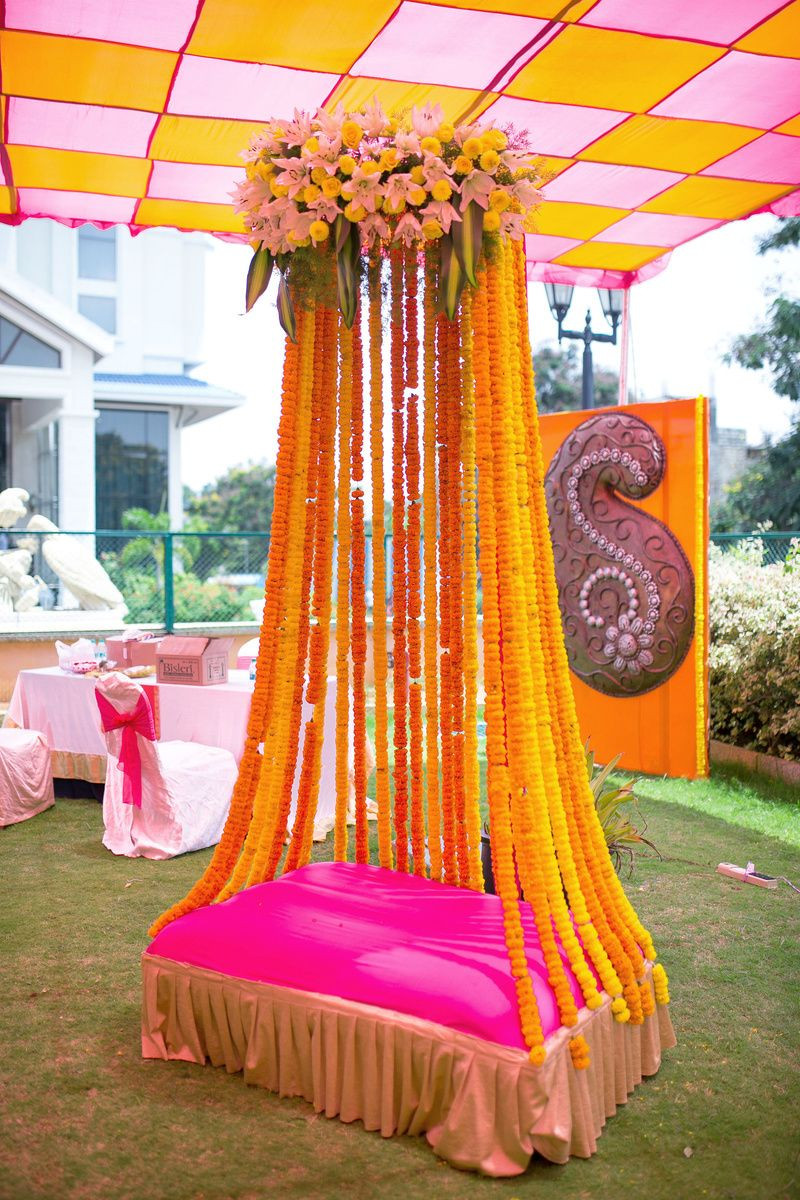 DIY Indian Wedding Decorations
 bridal seat