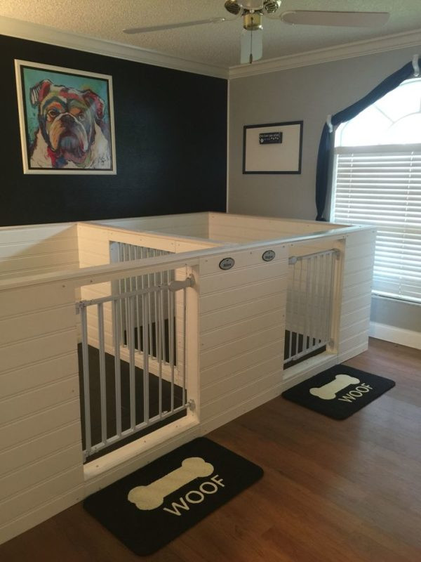 DIY Indoor Dog Pen
 17 DIY Dog Crate & Kennel Ideas Your Pup Will Surely Love