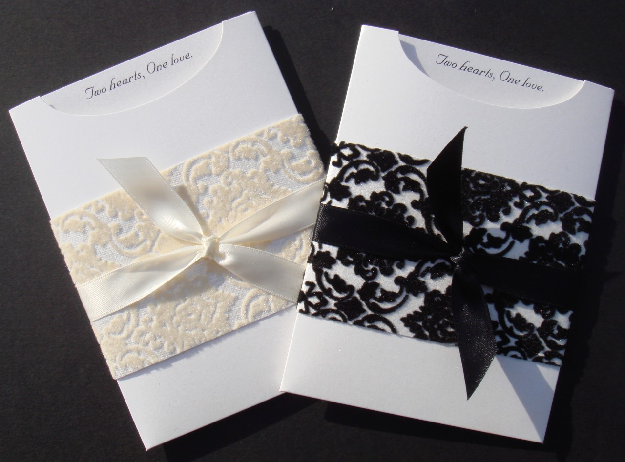 DIY Invitation Kits
 Elegant Wedding Invitation DIY Kit Christina Pocket
