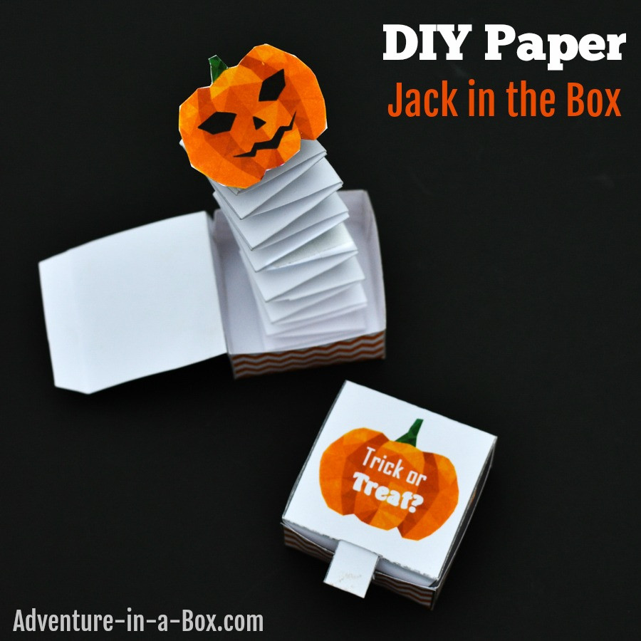 DIY Jack In The Box
 Jack in the Box Paper Toy with a Free Printable Template