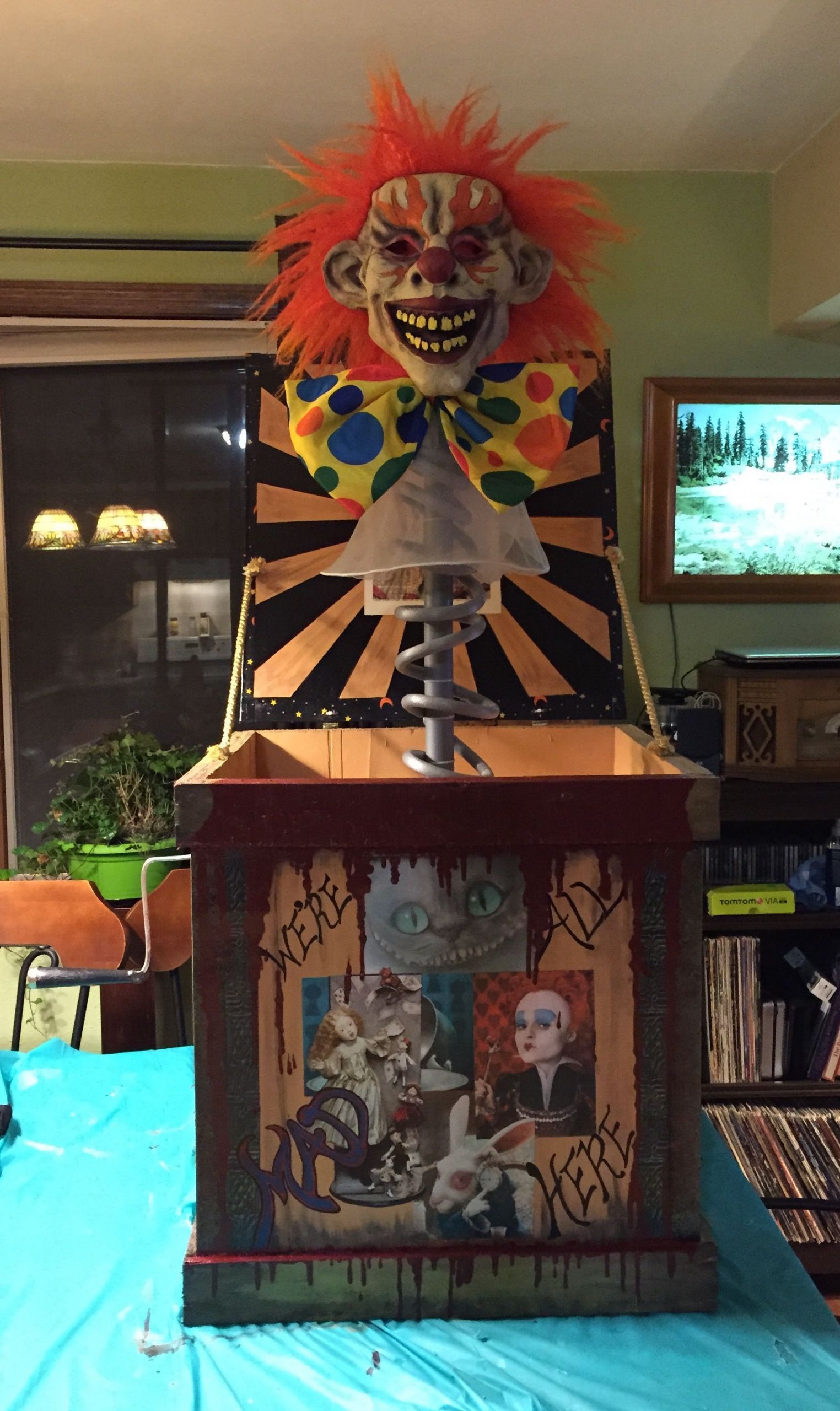 DIY Jack In The Box
 Mary Blanquart s Pinterest inspired creepy clown Jack in