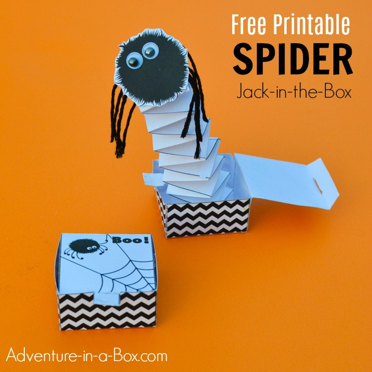 DIY Jack In The Box
 Spider Jack in the Box Free Printable Toy