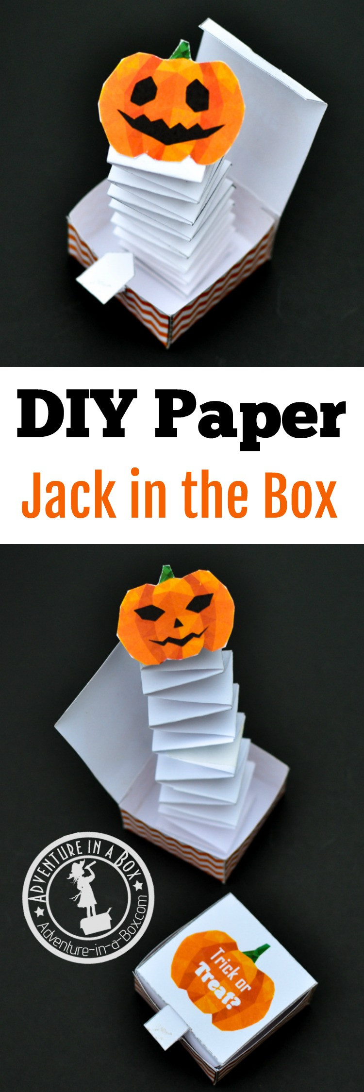 DIY Jack In The Box
 Jack in the Box Paper Toy with a Free Printable Template