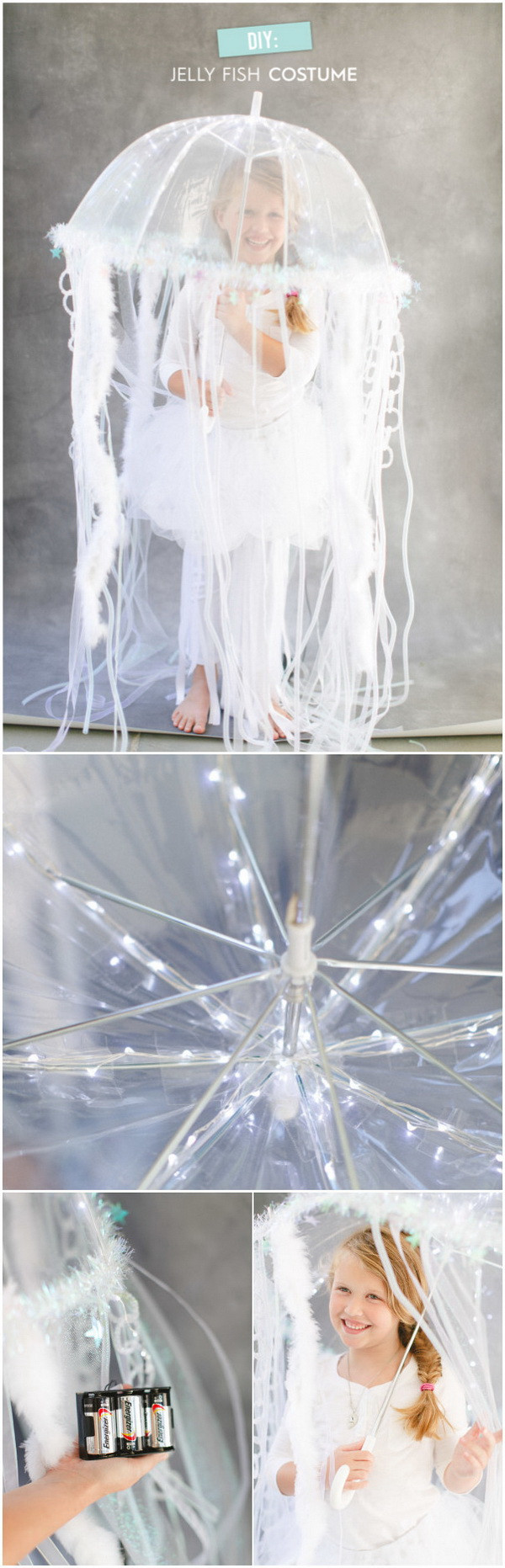 DIY Jellyfish Costume
 20 Creative DIY Halloween Costumes for Kids with Lots of