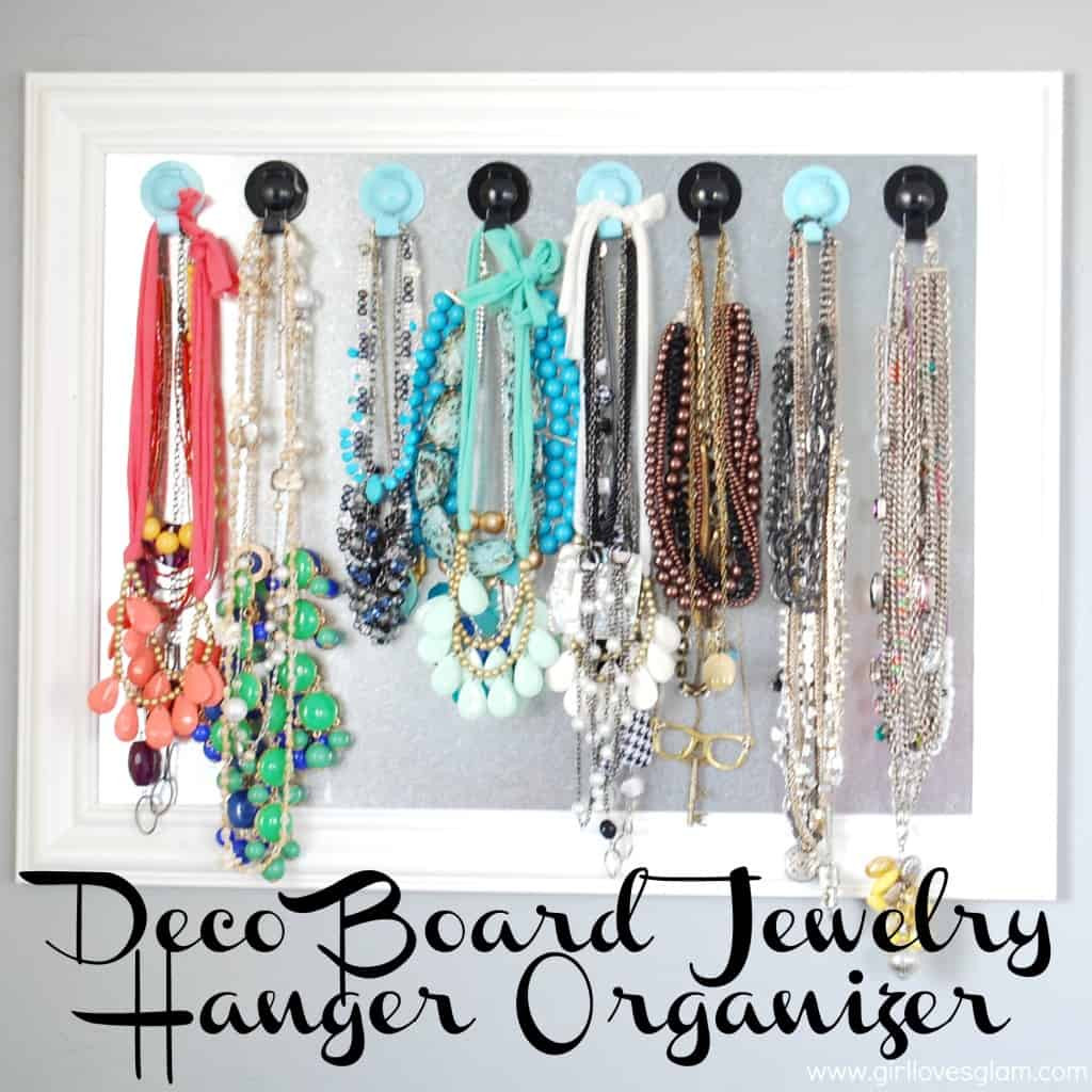 DIY Jewelry Hanger Organizer
 Deco Board Jewelry Hanger Organizer Girl Loves Glam